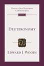 deuteronomy tyndale commentary edward woods cover image