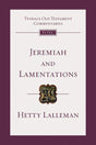 jeremiah lamentations tyndale commentaries hetty lalleman cover image
