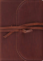 ESV Journaling Bible, Interleaved Edition (Leather, Brown, Flap with Strap) cover image (1023779831855)