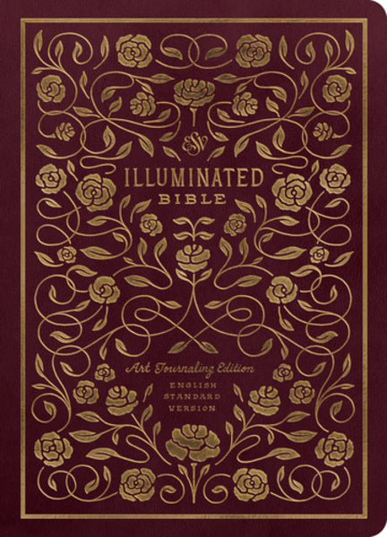 ESV Illuminated Bible, Art Journaling Edition (TruTone, Burgundy) cover image