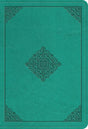ESV Value Large Print Compact Bible (TruTone, Teal, Ornament Design) cover image (1023800180783)