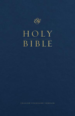 ESV Premium Pew and Worship Bible (Hardcover, Blue) cover image (1022366122031)