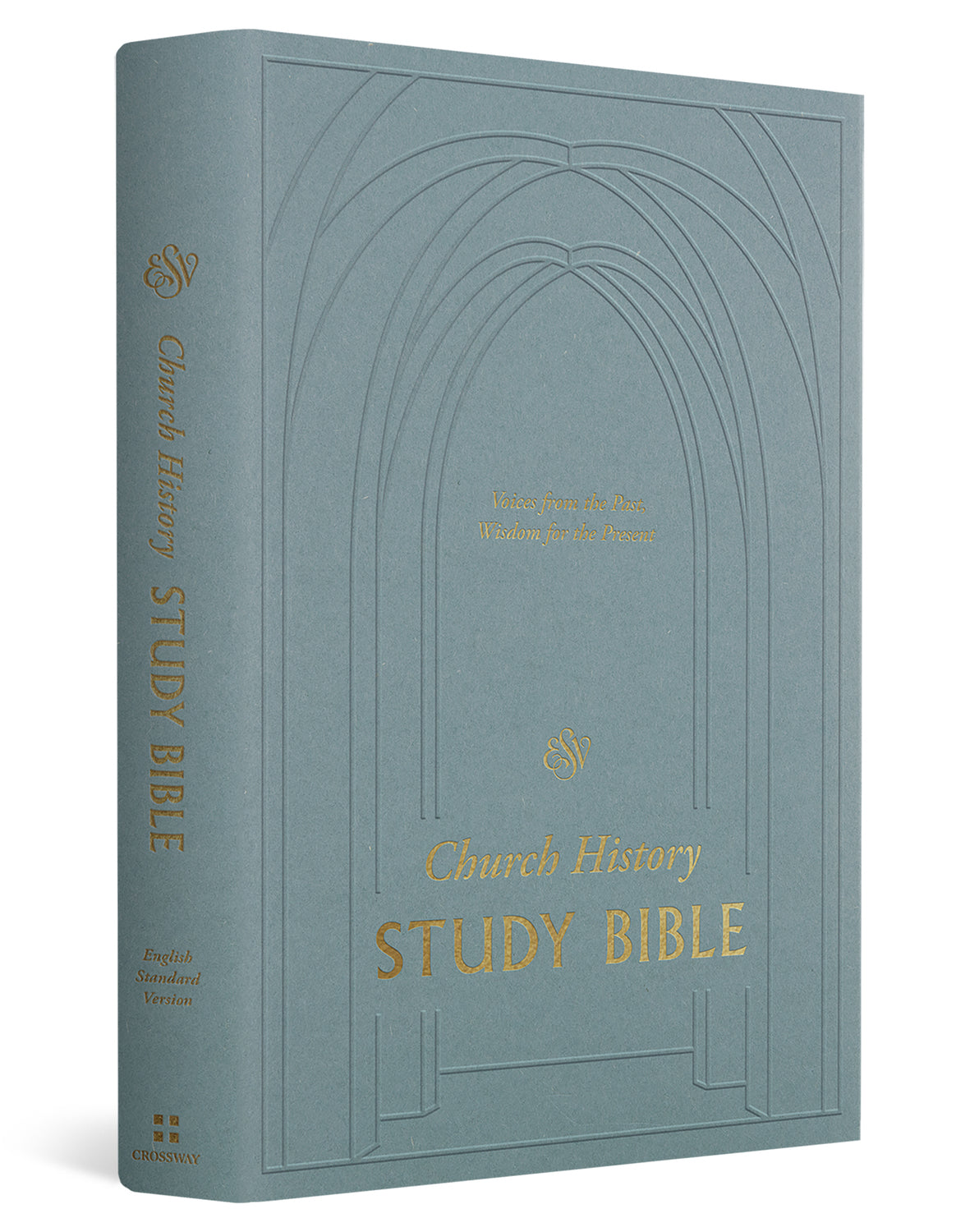 ESV Church History Study Bible (Hardcover) cover shown at an angle