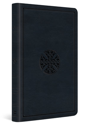 ESV Premium Gift Bible (Trutone, Navy, Mosaic Cross Design)