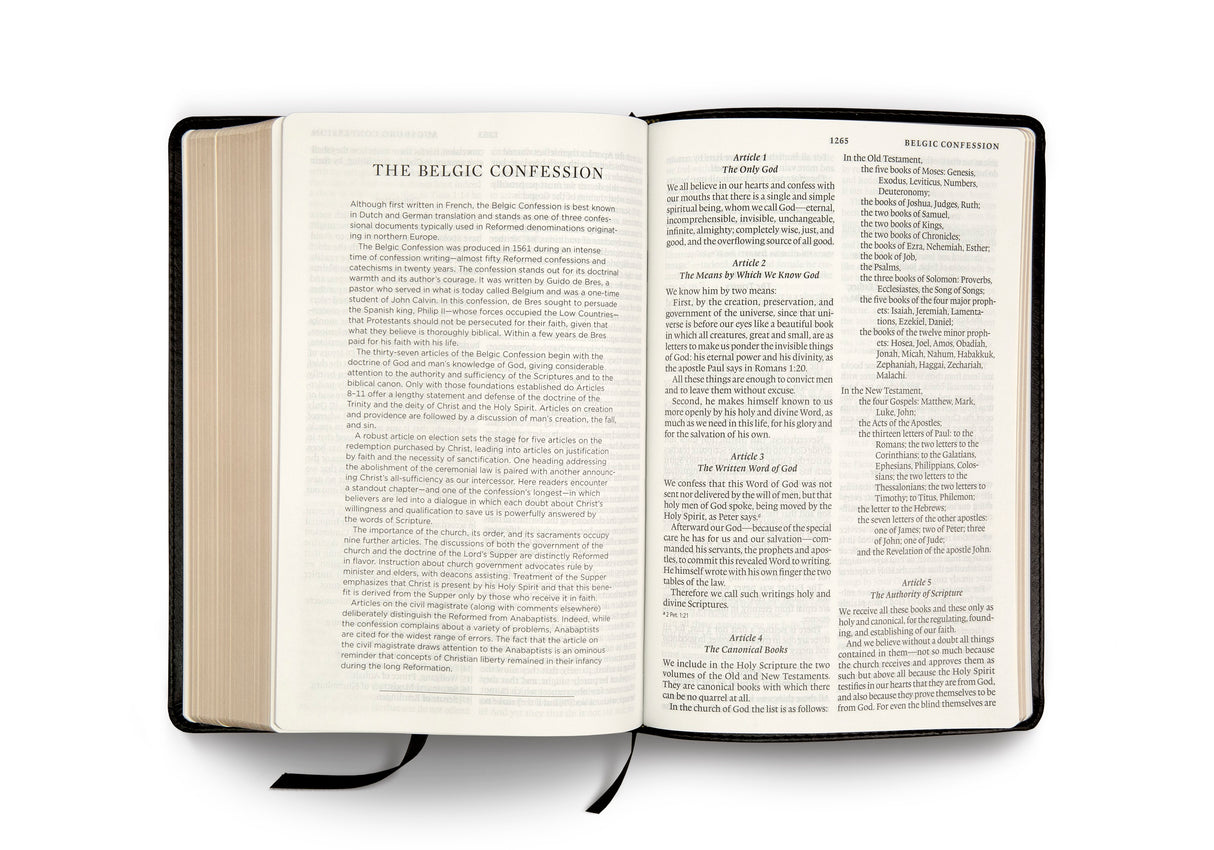 ESV Bible with Creeds and Confessions (TruTone, Black)