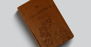 ESV Children's Bible (Trutone, Brown, Let the Children Come Design)