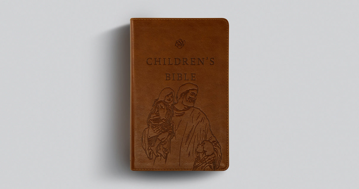 ESV Children's Bible (Trutone, Brown, Let the Children Come Design)
