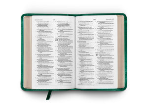 ESV Compact Bible (Trutone, Turquoise, Emblem Design)