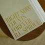 Right Now Counts Forever