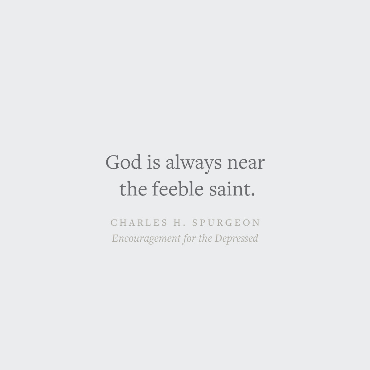 Encouragement for the Depressed (Crossway Short Classics)