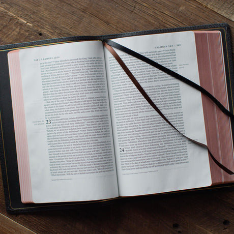 ESV Heirloom Single Column Legacy Bible (Goatskin, Black) - English Standard Version- 9781433568657