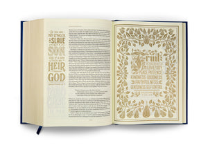 ESV Illuminated Bible, Art Journaling Edition (Cloth Over Board, Navy)