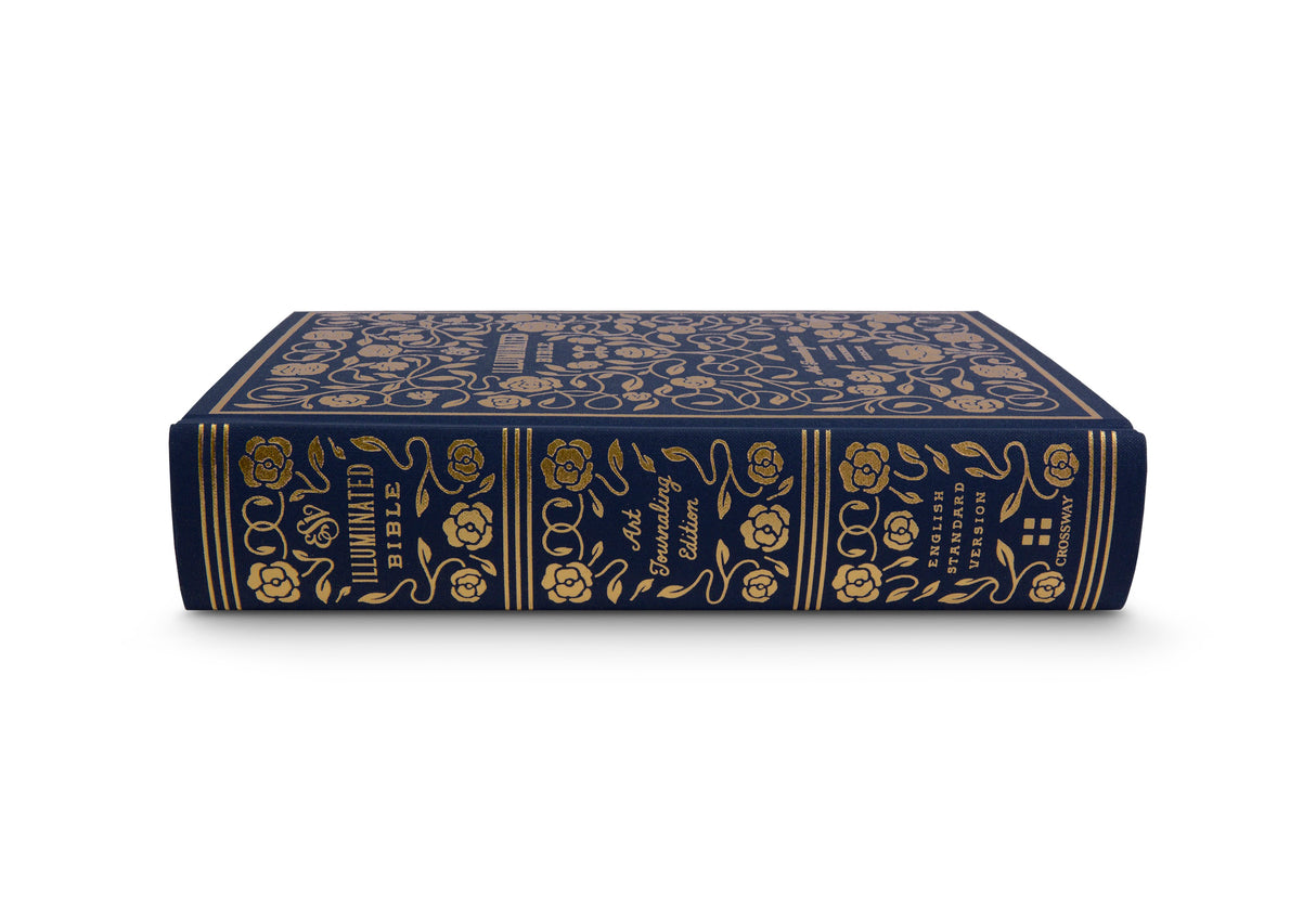 ESV Illuminated Bible, Art Journaling Edition (Cloth Over Board, Navy)