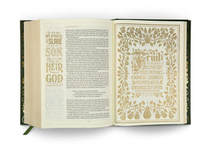 ESV Illuminated Bible, Art Journaling Edition (Hardcover, Green)