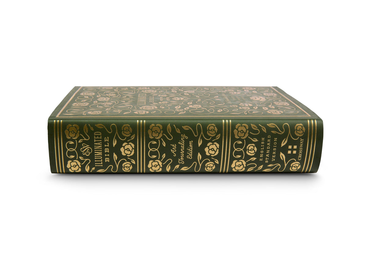 ESV Illuminated Bible, Art Journaling Edition (Hardcover, Green)