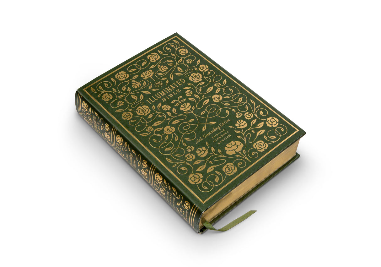 ESV Illuminated Bible, Art Journaling Edition (Hardcover, Green)