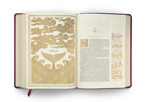 ESV Illuminated Bible, Art Journaling Edition (TruTone, Burgundy)