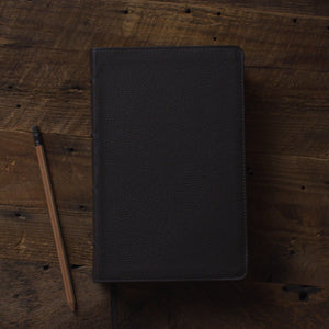 ESV Large Print Personal Size Bible (Buffalo Leather, Deep Brown)