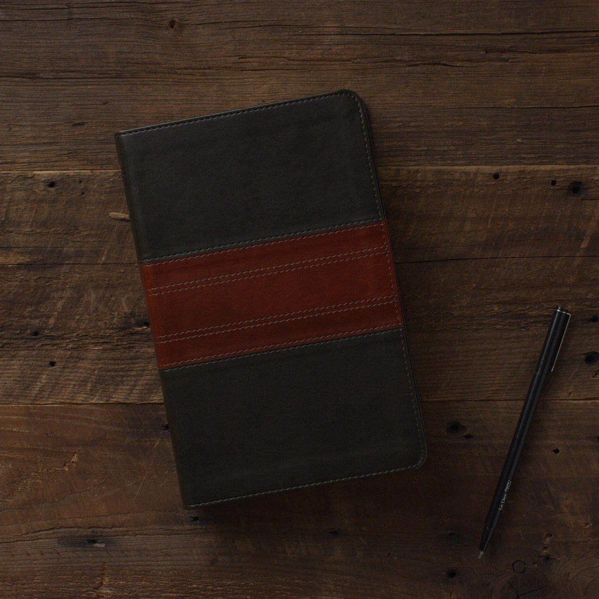 ESV Large Print Personal Size Bible (Trutone, Forest/Tan, Trail Design)