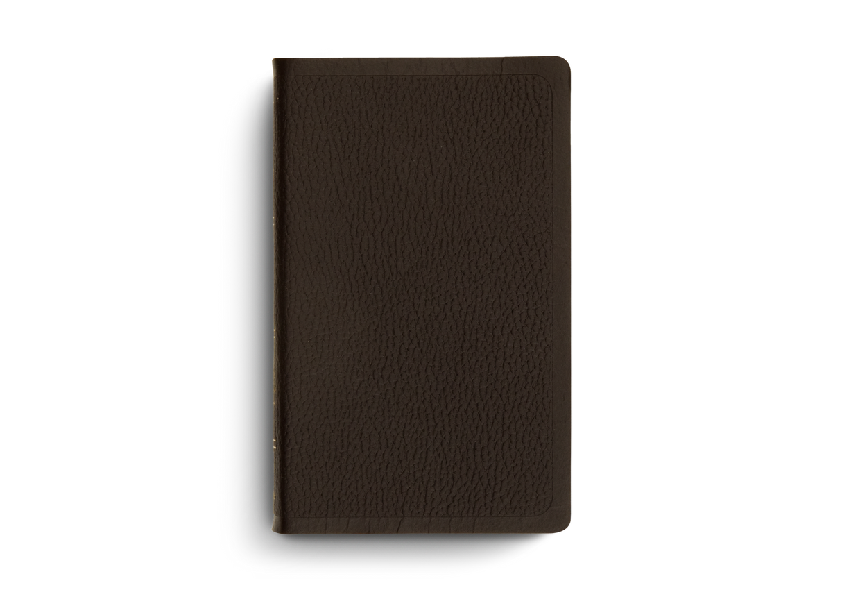 ESV Pocket Bible (Buffalo Leather, Deep Brown)