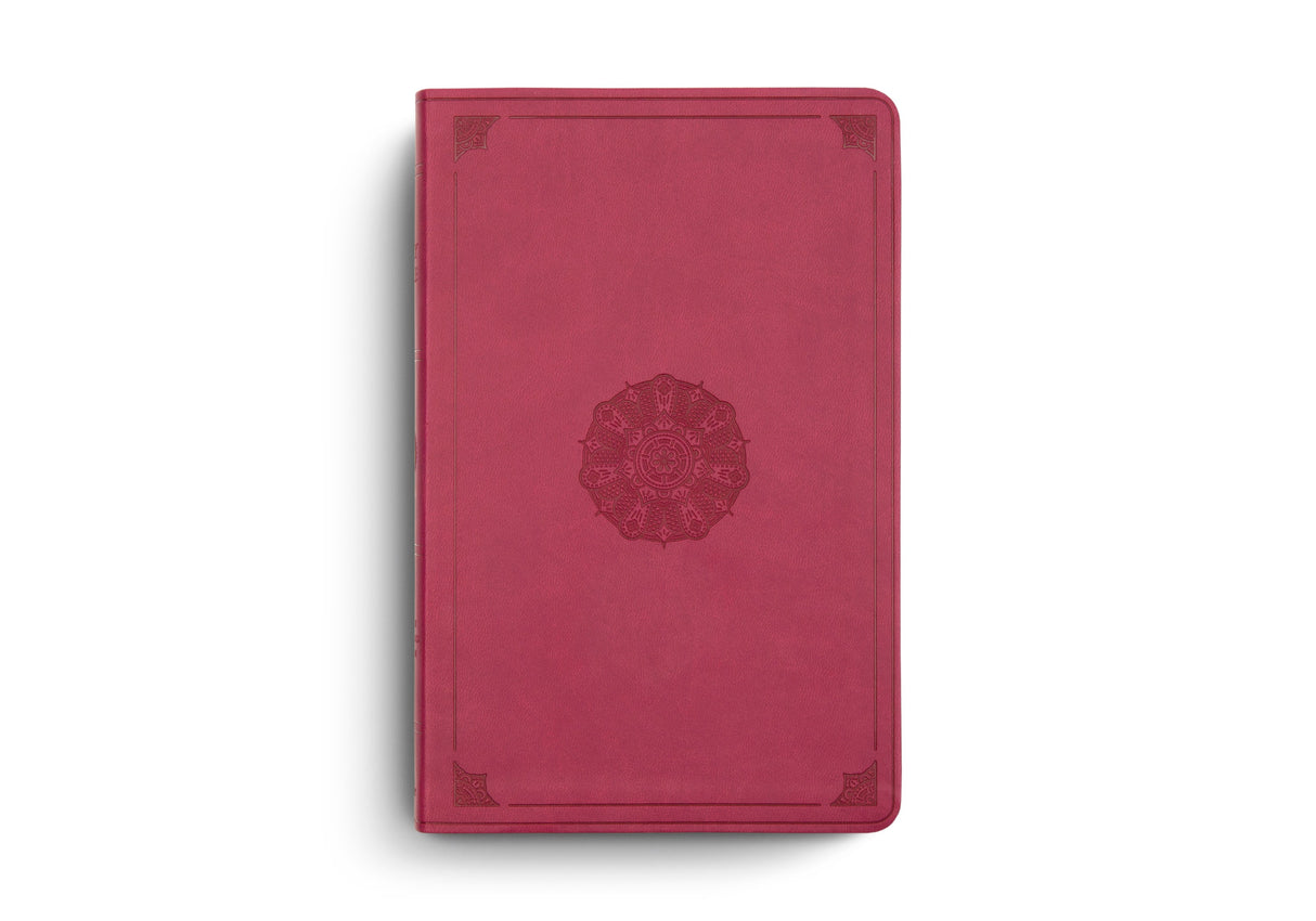 ESV Premium Gift Bible (Trutone, Raspberry, Emblem Design)