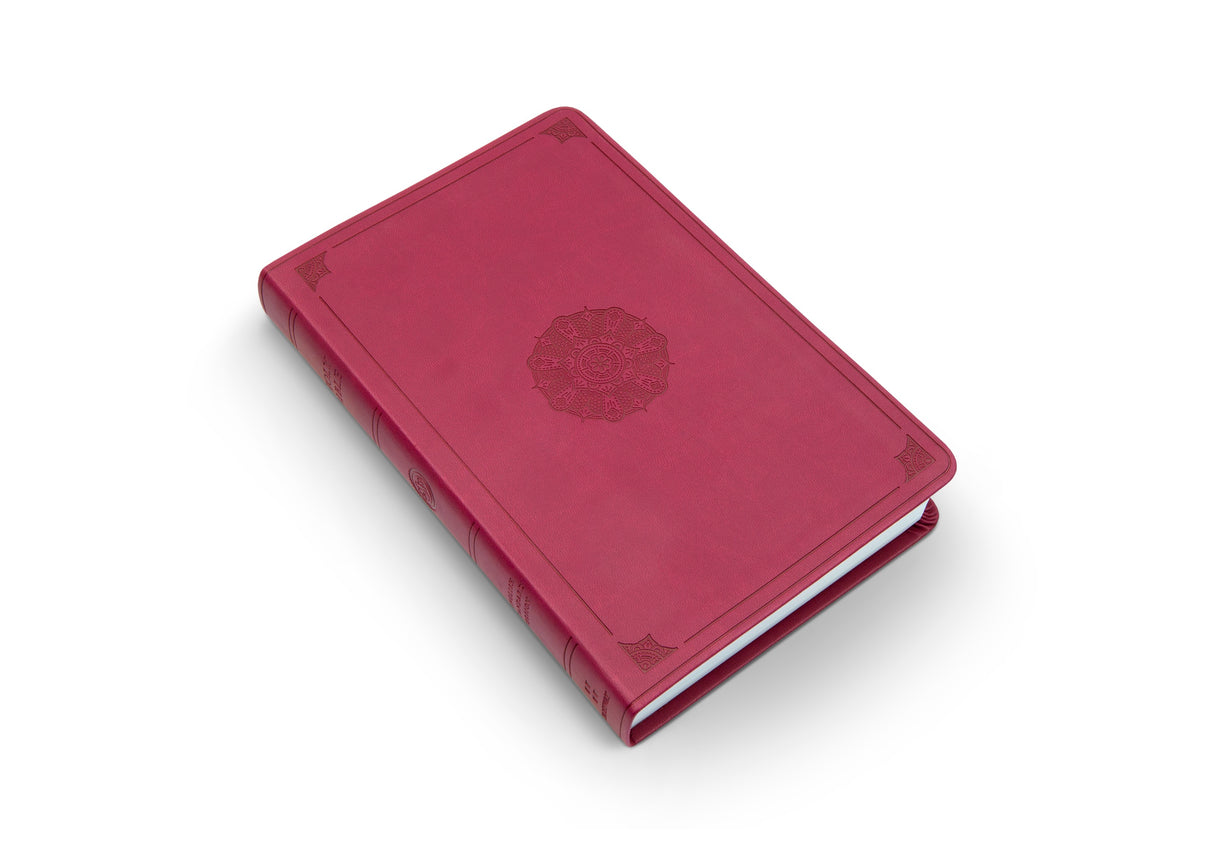 ESV Premium Gift Bible (Trutone, Raspberry, Emblem Design)