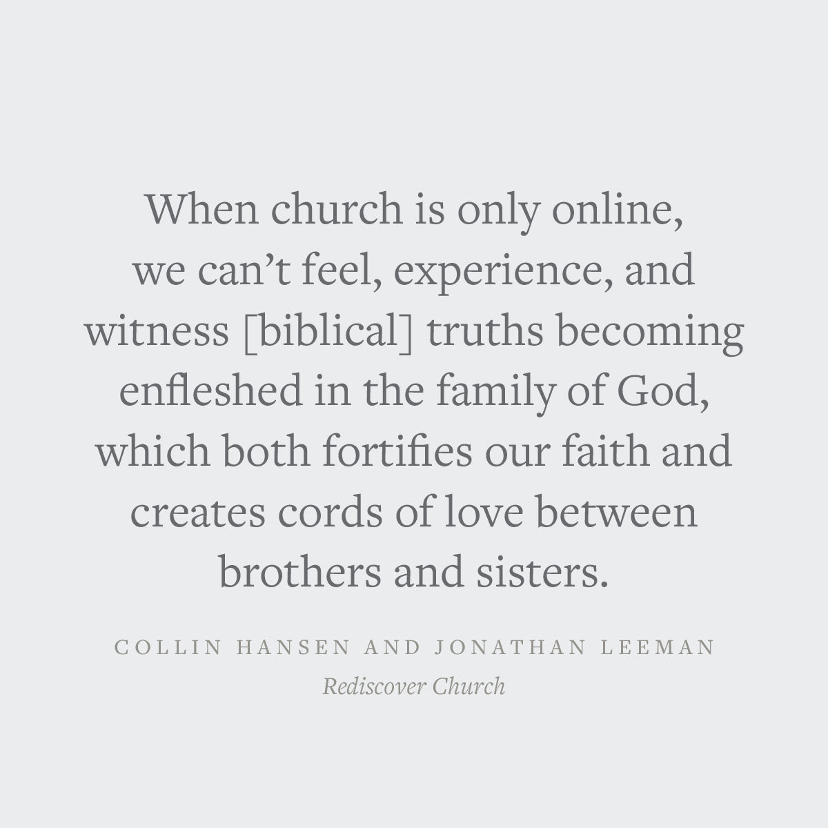 Rediscover Church: Why the Body of Christ Is Essential (The Gospel Coalition and 9Marks)