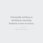 Rediscovering Holiness