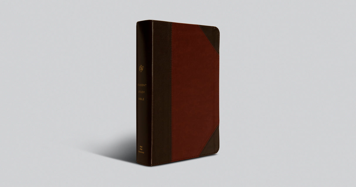 ESV Student Study Bible (Trutone, Brown/Cordovan, Portfolio Design)