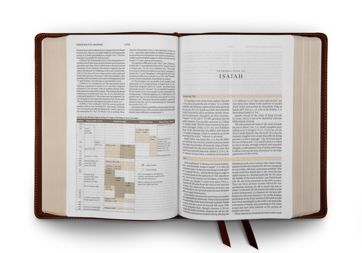 ESV Study Bible (Cowhide, Deep Brown)