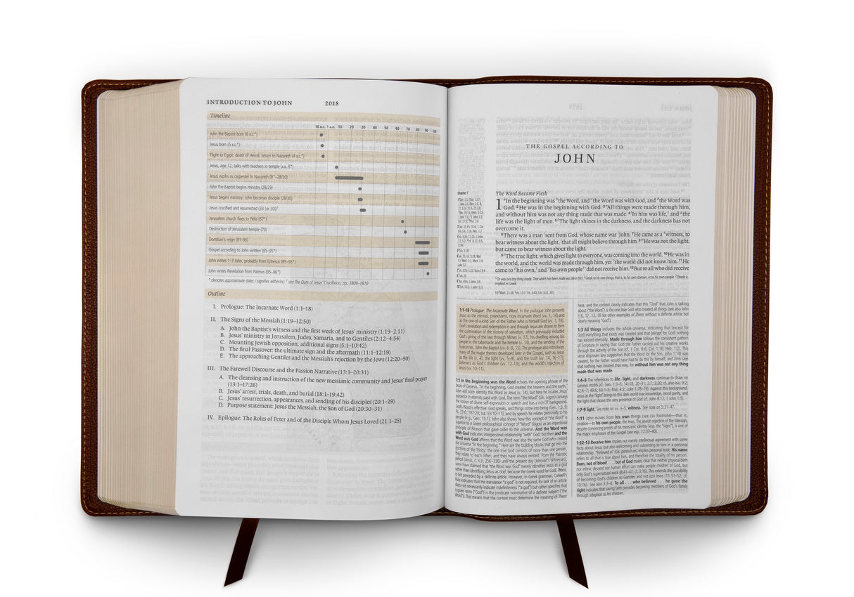 ESV Study Bible (Cowhide, Deep Brown)