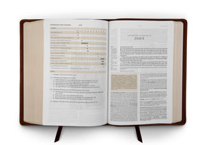 ESV Study Bible (Cowhide, Deep Brown)