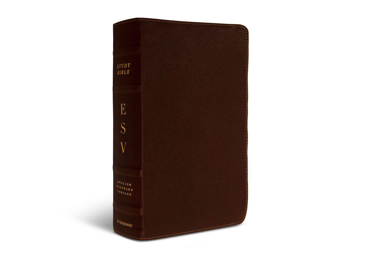 ESV Study Bible (Cowhide, Deep Brown)