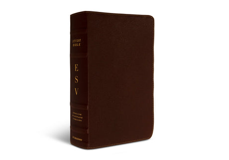 ESV Study Bible (Cowhide, Deep Brown)