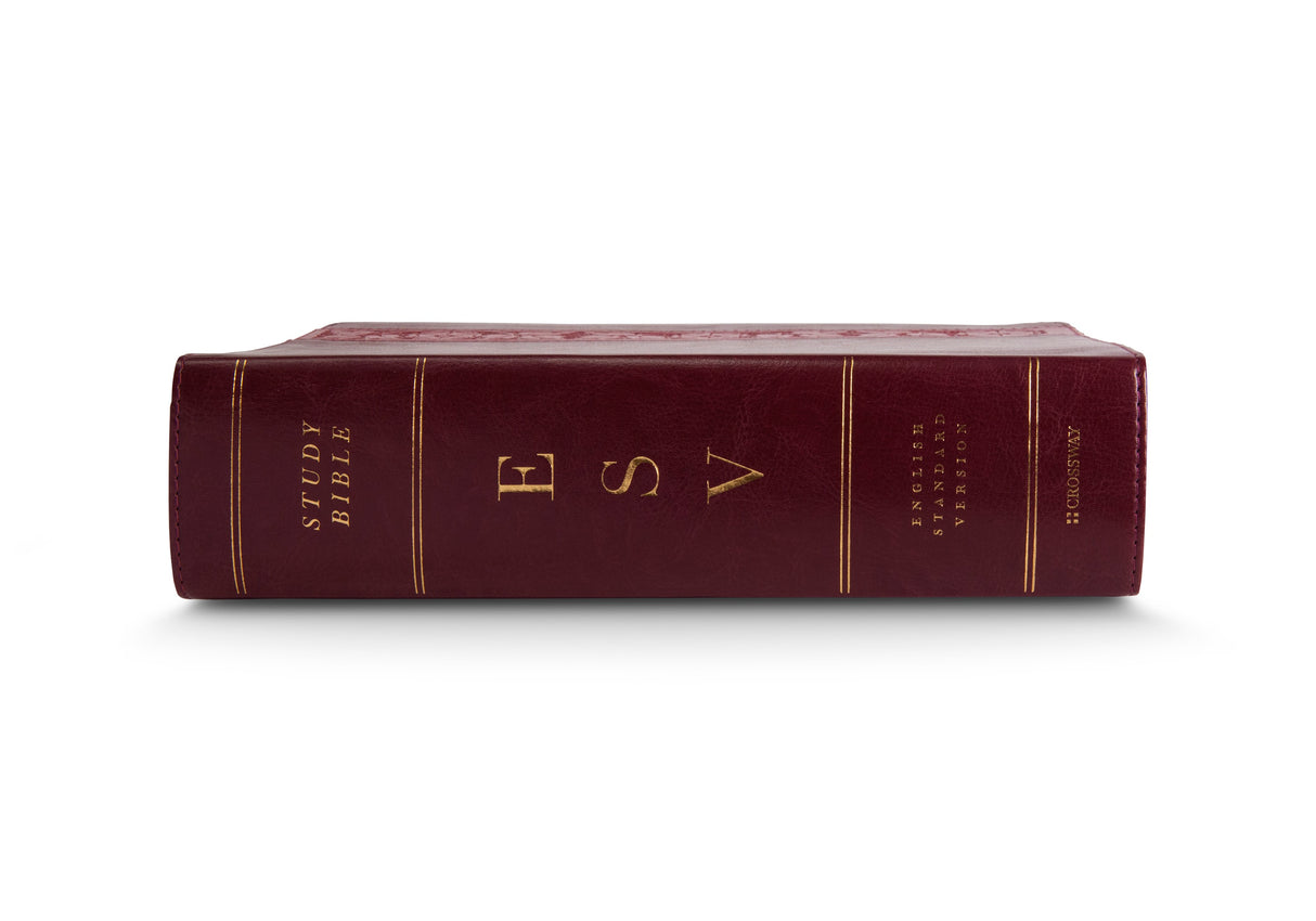 ESV Study Bible, Large Print (TruTone, Mahogany, Trellis Design) (1018282213423)