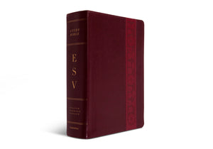 ESV Study Bible, Large Print (TruTone, Mahogany, Trellis Design) (1018282213423)