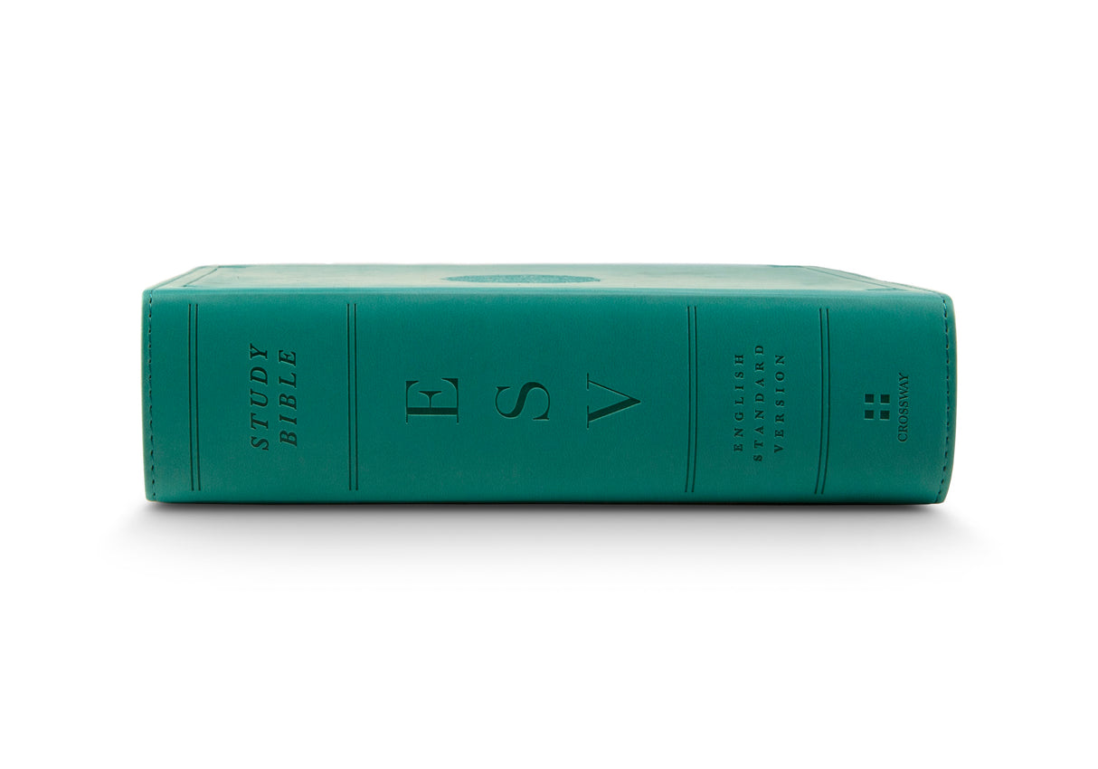 ESV Study Bible, Personal Size (TruTone, Turquoise, Emblem Design)