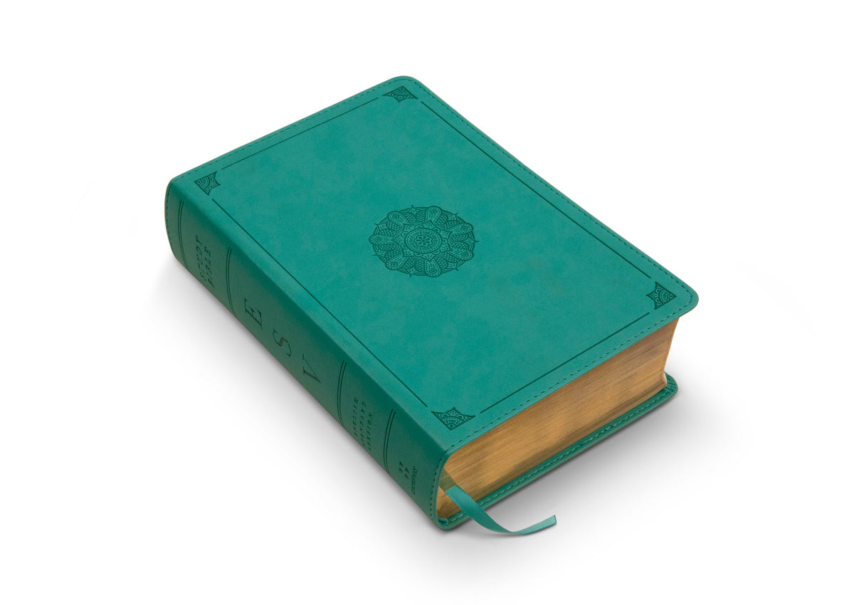 ESV Study Bible, Personal Size (TruTone, Turquoise, Emblem Design)