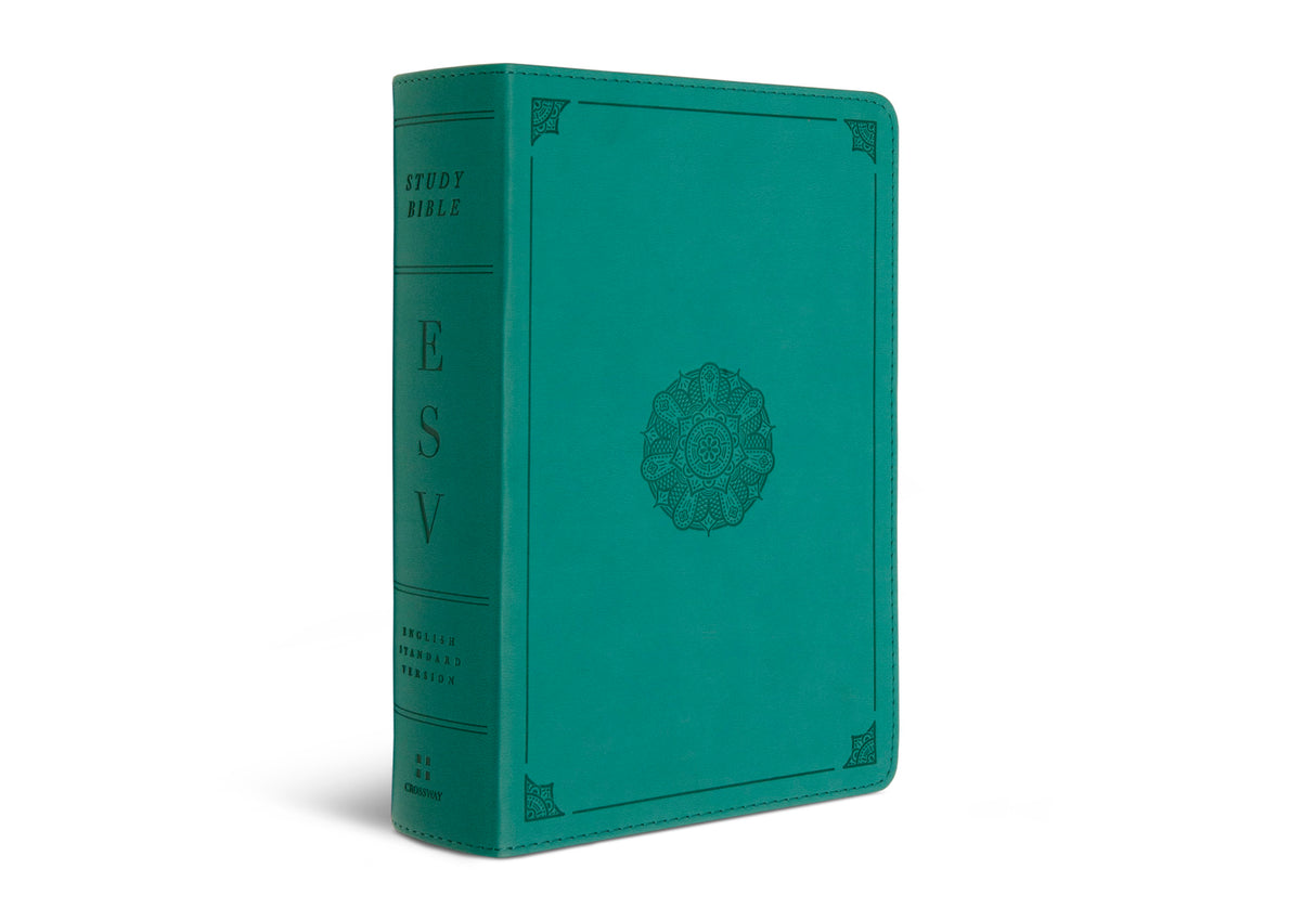 ESV Study Bible, Personal Size (TruTone, Turquoise, Emblem Design)