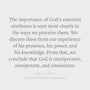 The Attributes of God: An Introduction (Short Studies in Systematic Theology)