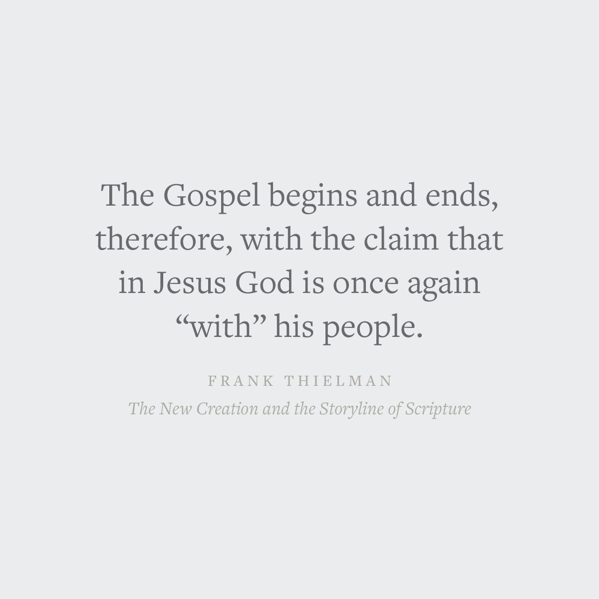 The New Creation and the Storyline of Scripture (Short Studies in Biblical Theology)