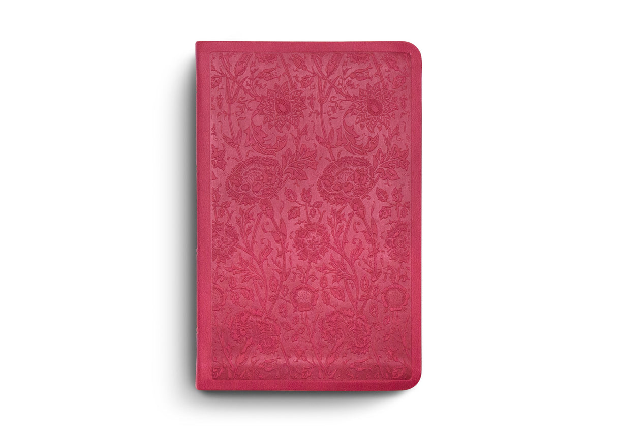 ESV Value Compact Bible (Trutone, Raspberry, Floral Design)