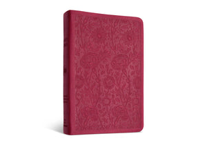 ESV Value Compact Bible (Trutone, Raspberry, Floral Design)