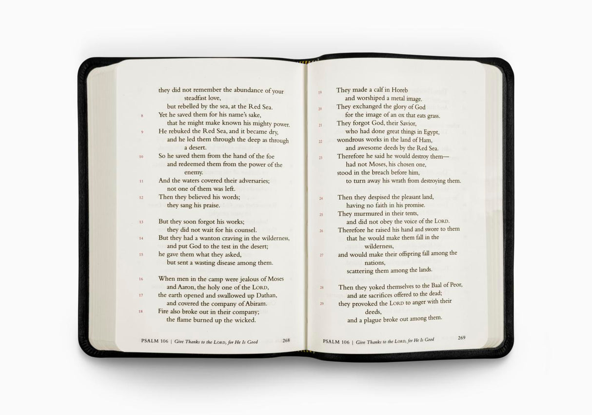 The Psalms, ESV (Top Grain Leather, Black) (1018281033775)