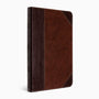ESV UltraThin Bible (TruTone, Brown/Walnut, Portfolio Design)