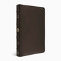ESV Large Print Thinline Reference Bible (Top Grain Leather, Brown)