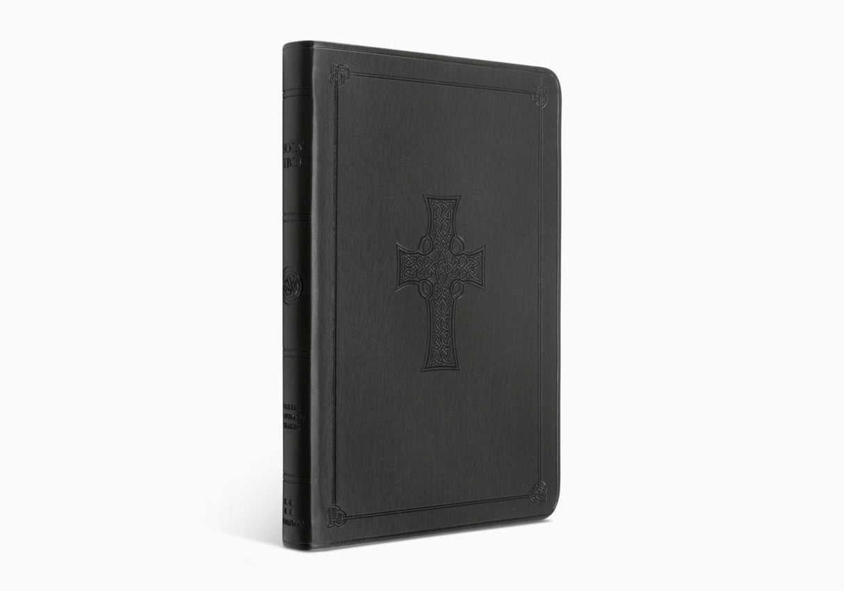 ESV Value Thinline Bible (TruTone, Charcoal, Celtic Cross Design) (1023778619439)