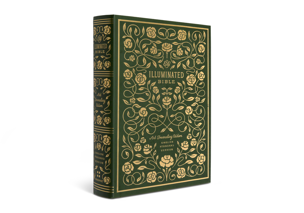 ESV Illuminated Bible, Art Journaling Edition (Hardcover, Green)