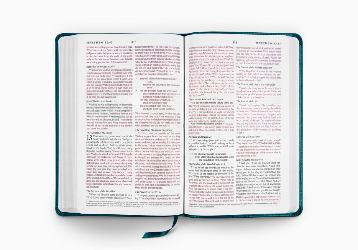 ESV Thinline Bible (Trutone, Deep Teal, Rotunda Design)