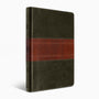 ESV Large Print Thinline Reference Bible (TruTone, Forest/Tan, Trail Design)